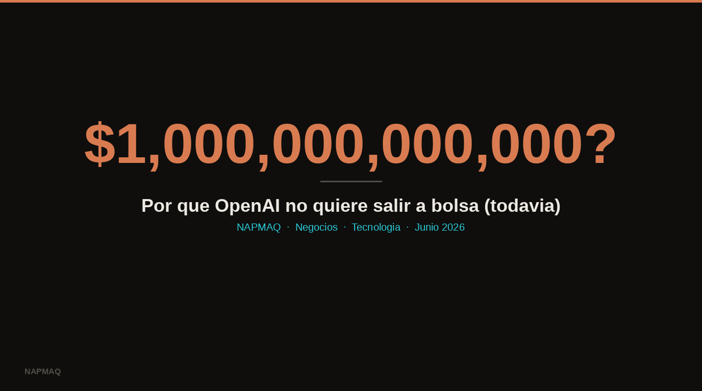 Por qué OpenAI no quiere salir a bolsa